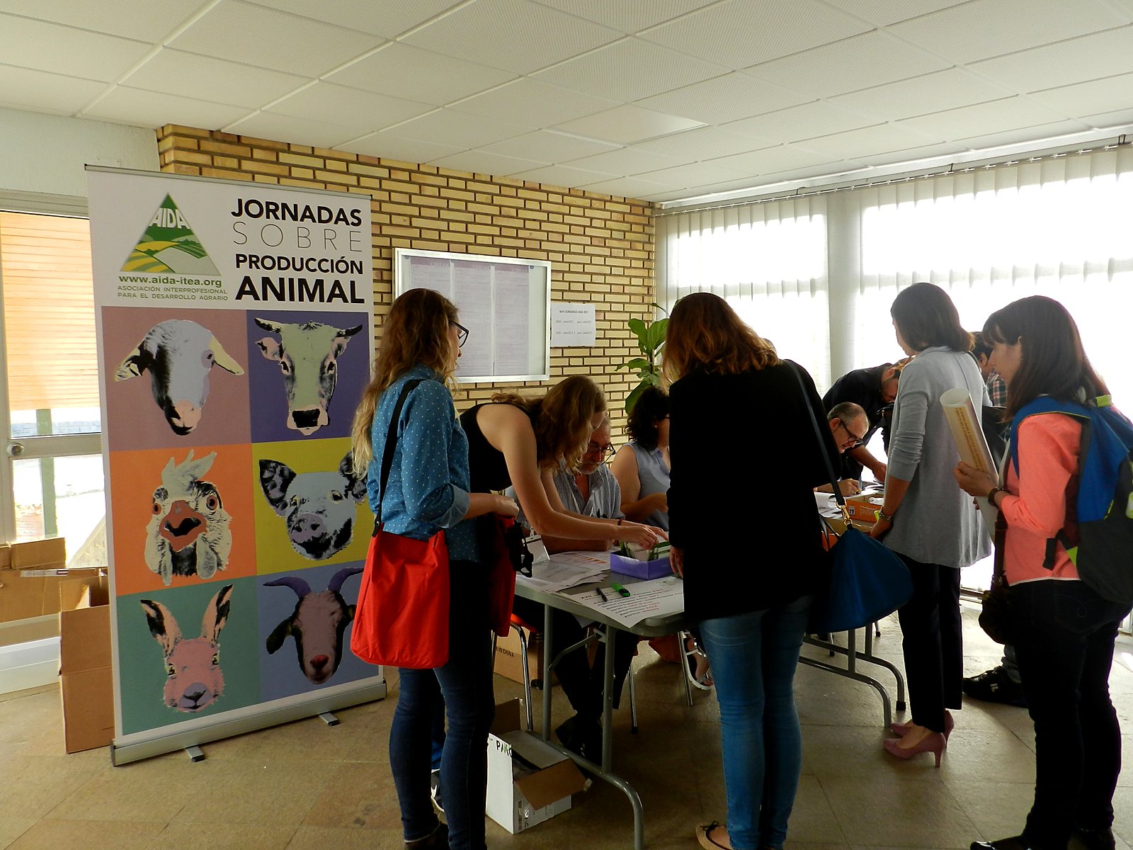 Jornadas AIDA 2017. Recepción y entrega de documentación