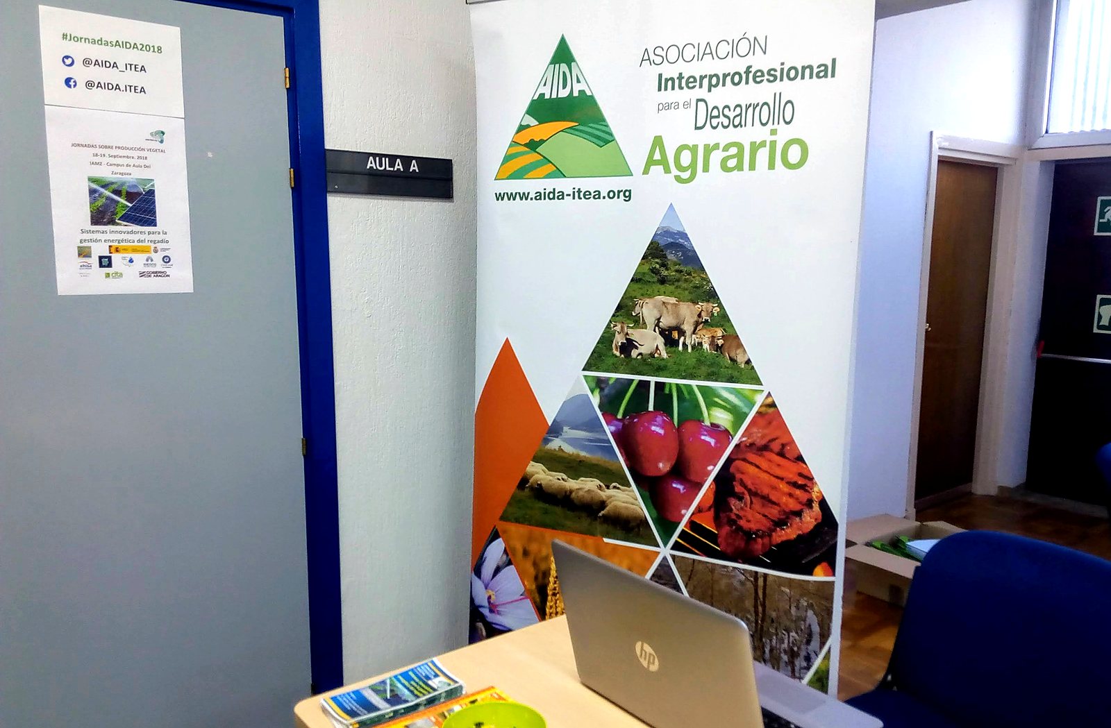 Jornadas AIDA 2018. Recepción y entrega de documentación