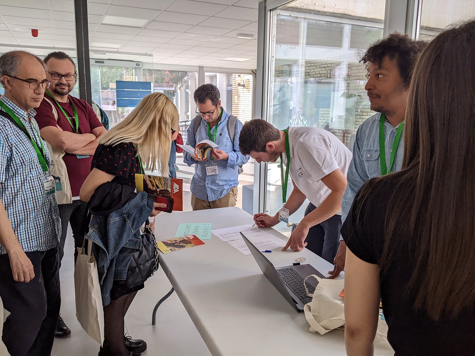 Jornadas AIDA 2023. Acreditación y entrega de documentación