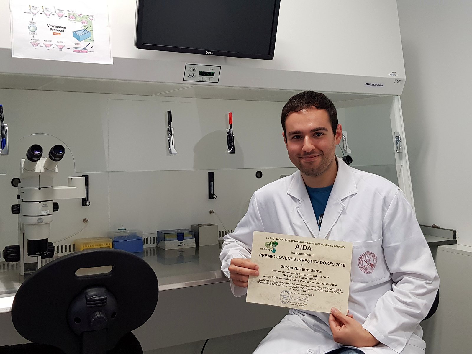 Sergio Navarro-Serna, Premio Jóvenes Investigadores 2019