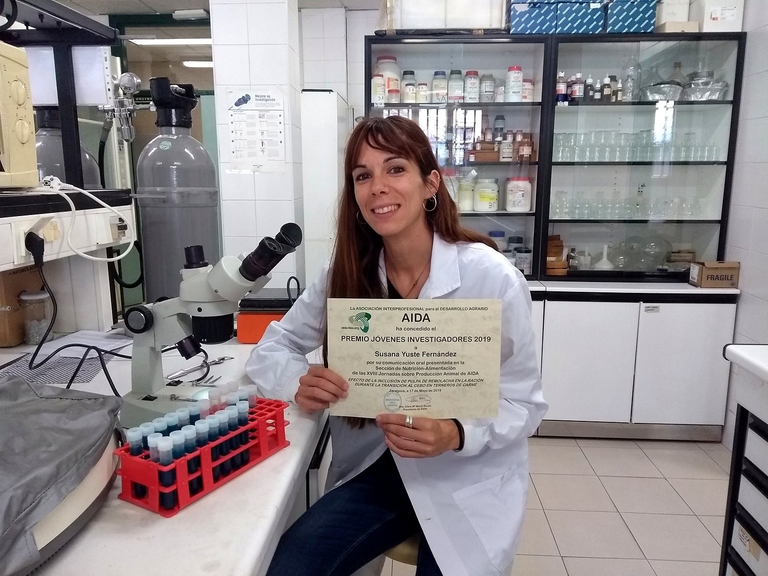 Susana Yuste, Premio Jóvenes Investigadores 2019