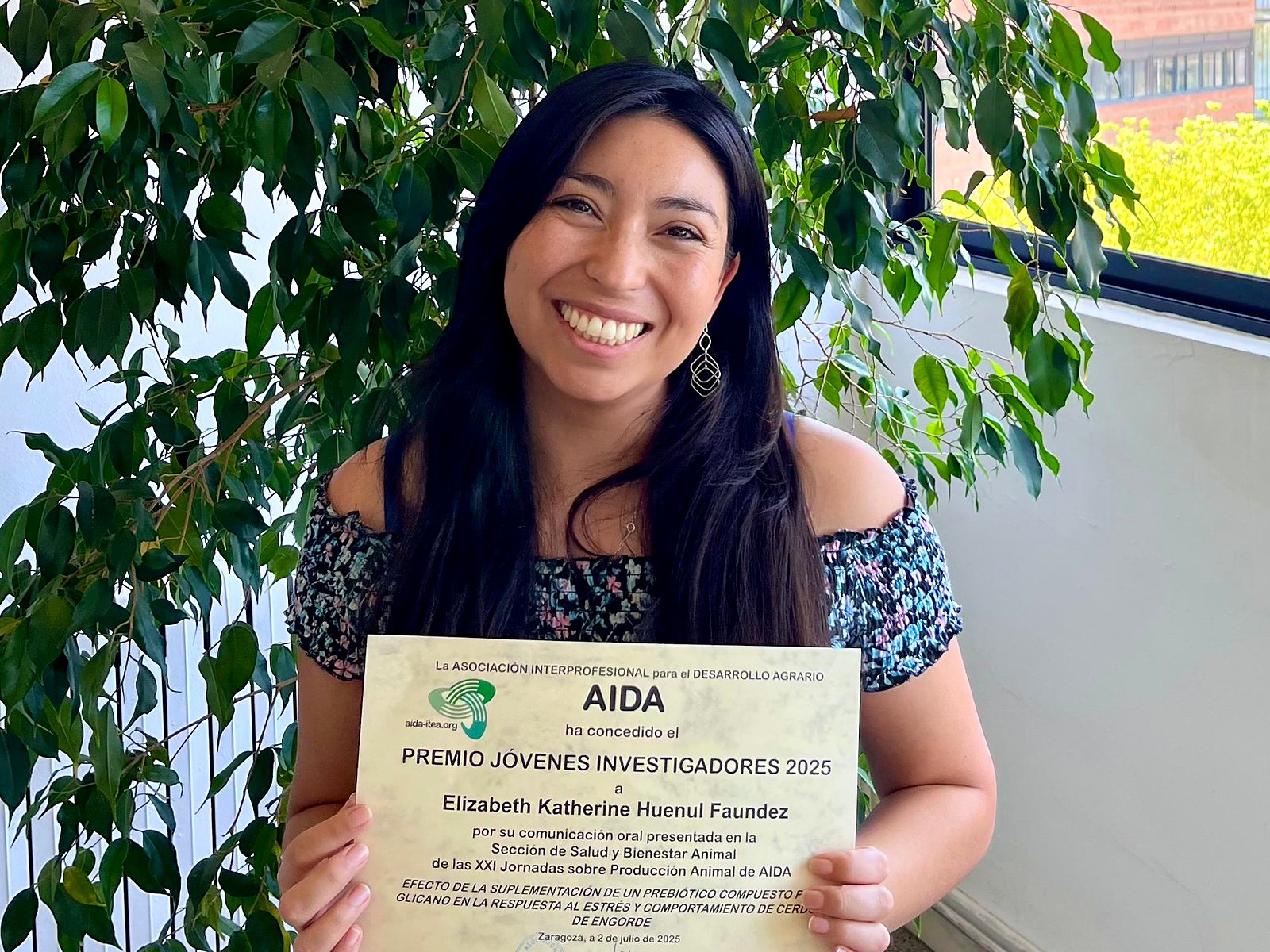 Elizabeth Huenul, Premio Jóvenes Investigadores 2025