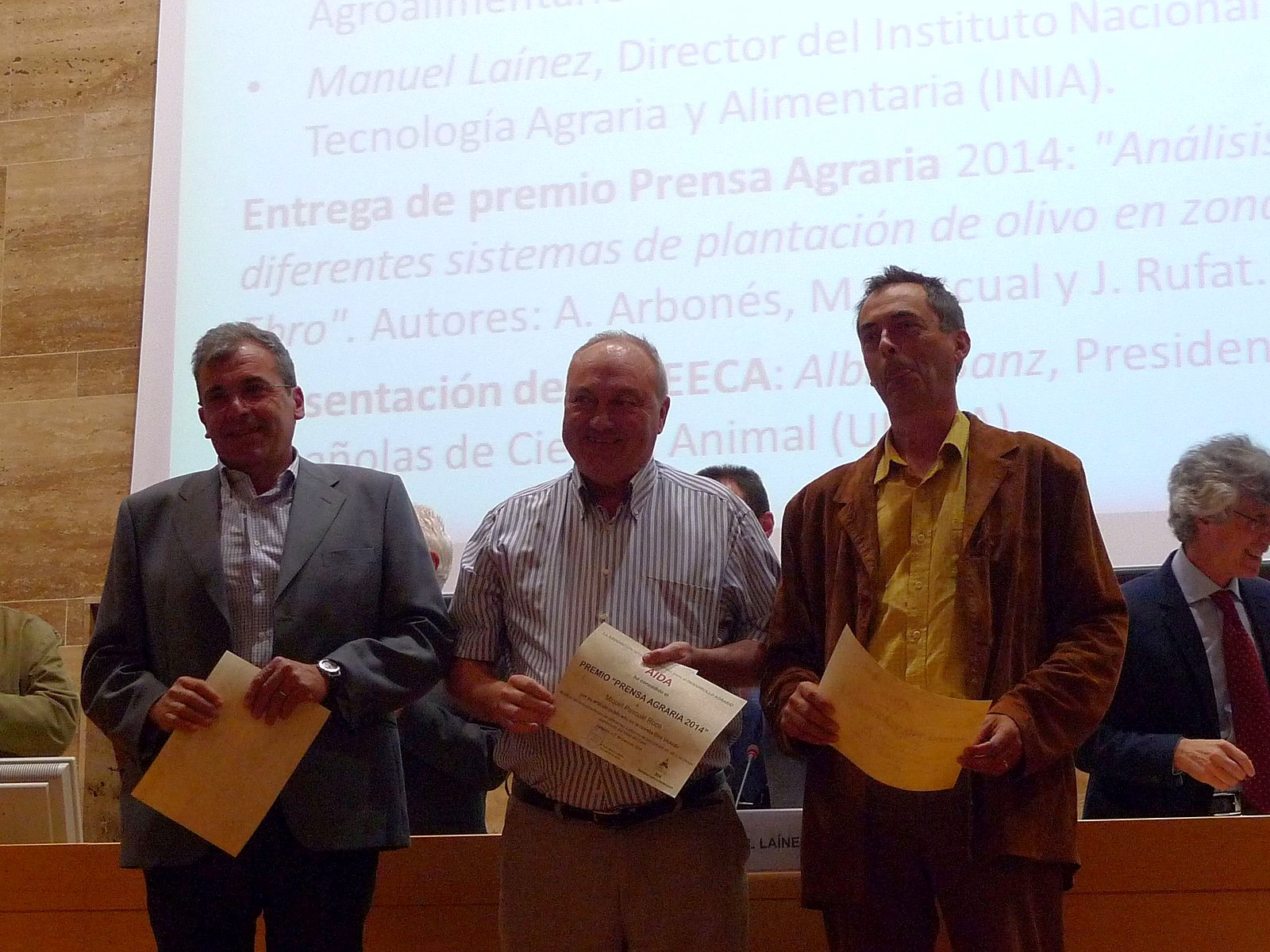 Entrega del Premio Prensa Agraria 2014